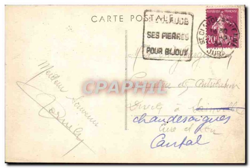 Old Postcard Saint Claude Central Bridge and Vue Generale
