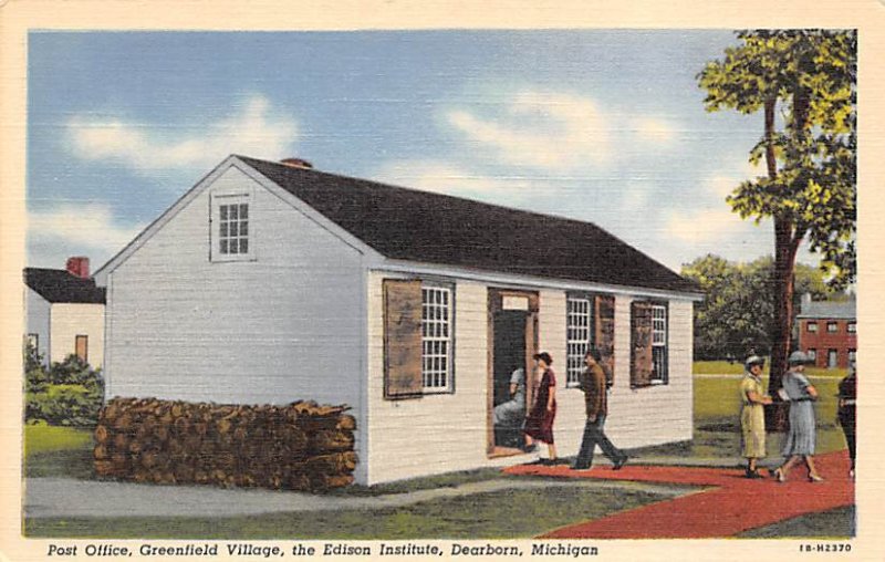 Greenfield Village Post Office And Edison Institute Dearborn MI 