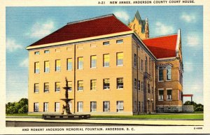 South Carolina Anderson New Annex Anderson County Court House & Robert Anders...