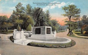 Jacksonville Florida Riverside Park Confederate Womens Memorial Postcard AA82980