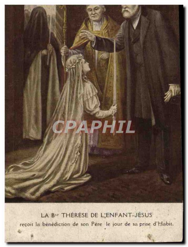 Old Postcard The Blessed Therese De L & # 39Enfant Jesus Receives The Blessin...