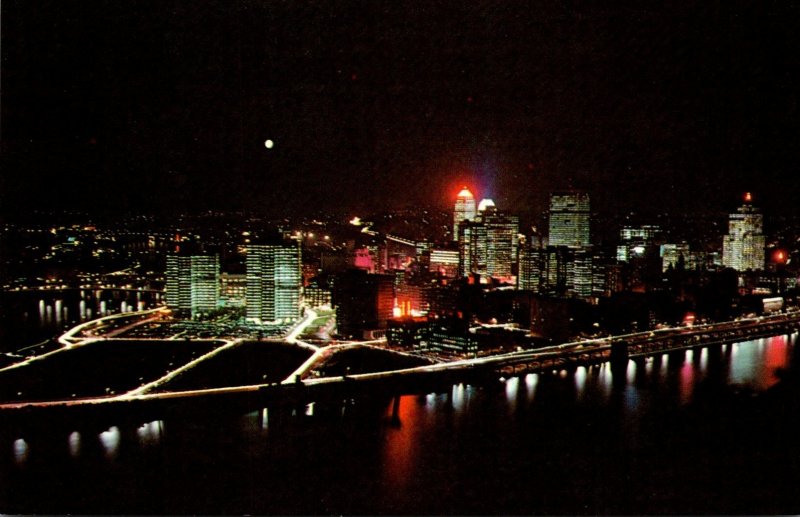 Pennsylvania Pittsburgh Night View From Mt Washington