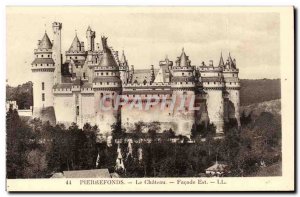 Old Postcard Pierrefonds Chateau East Facade