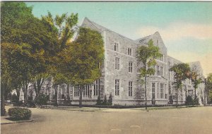 1907-15 Hutchins Hall, Unversity of Michigan, Ann Arbor Handcolored Poatcard