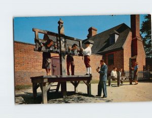 Postcard Public Gaol, Williamsburg, Virginia