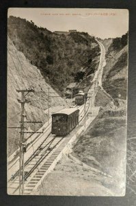 Mint Vintage Cable Car on Mount Maya Kobe Japan Real Photo Postcard RPPC