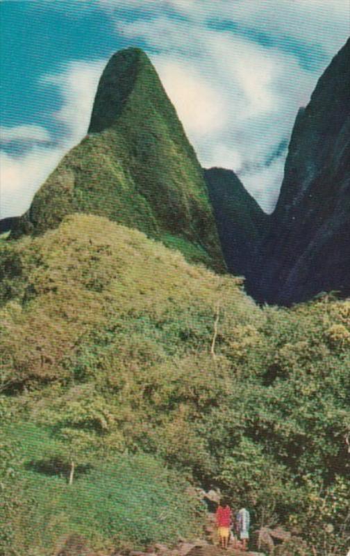 Hawaii Maui The Needle In Iao Valley Near Wailuku