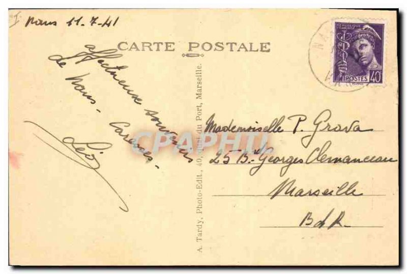 Old Postcard Nans les Pins Vans Chateauneuf Hotel Teleph