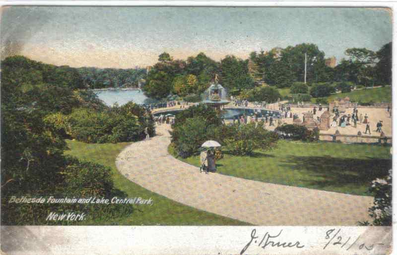 NYC - New  York - Bethesday Fountain & Lake - Central Pk '05