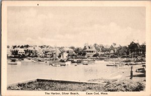 View of the Harbor at Silver Beach, Cape Cod MA c1933 Vintage Postcard M76