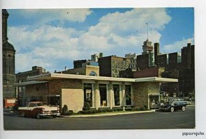 Rochester NY Bank Street Vue Sports Car Postcard