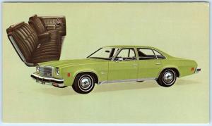 Car Advertising  CHEVROLET 1974 MALIBU Classic Colonnade Hardtop Sedan  Postcard 