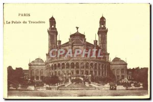 Postcard Old Paris Palais du Trocadero