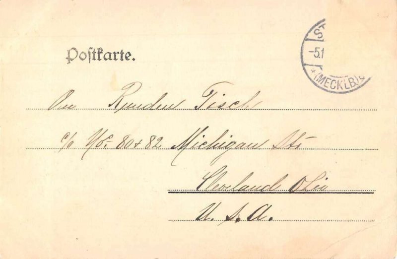 Stargard Poland Birds Eye View Vintage Postcard AA50122 