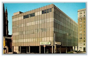 Vintage 1960's Advertising Postcard The People's Bank Reading Pennsylvania