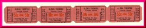 Vintage Aloha Movie Theatre Tickets, Kainaliu, Hawaii/HI, Classic Hawaiiana