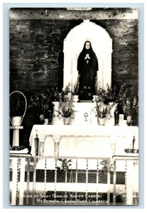 Vintage Sanborn Shrine St. Frances Labrini RPPC Postcard F144E