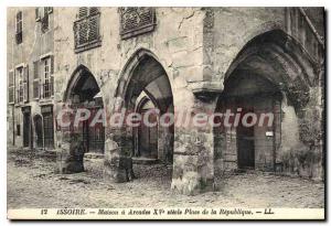 Postcard Old House Issoire Arcades Place De La Republique
