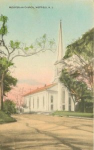 Hand Colored Presbyterian Church Westfield New Jersey Mayrose 1905 Postcard 5874