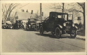 Falmouth Cape Cod MA Trucks License Plates c1910 Real Photo Postcard