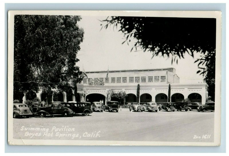 1930's RRPC Pavilion Boyes Hot Springs Sonoma, CA. Postcard P91 