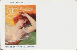 Collection Job Calendrier 1898 D.Hernandez Art Nouveau Advertising Postcard C096