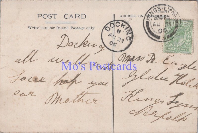 Genealogy Postcard - Eagle, Globe Hotel, Kings Lynn, Norfolk  GL1880
