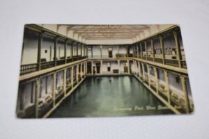 Swimming Pool West Baden Indiana Postcard A-11370