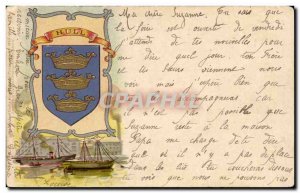 Great Britain Great Britain Old Postcard Hull Heraldry snake Armoreries