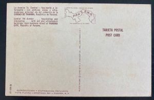 Mint Panama Color Picture Postcard Central 7th Avenue view 