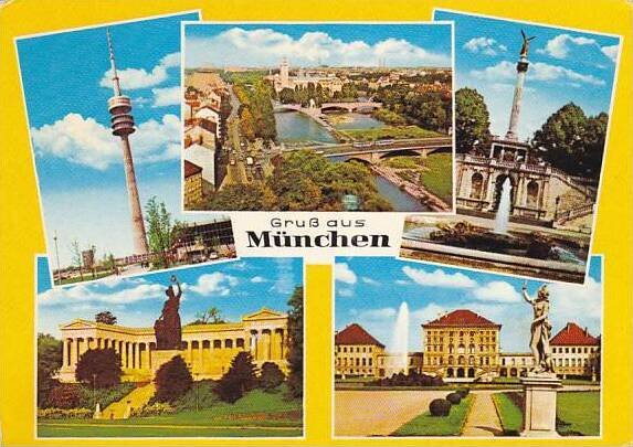 Greetings Gruss Aus Muenchen Multi View