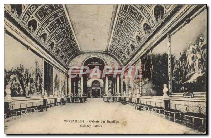 Postcard Old Versailles Gallery of Battles