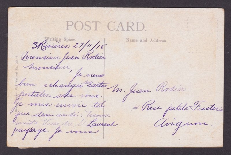 Postcard, CANADA, Quebec, Governor's Garden