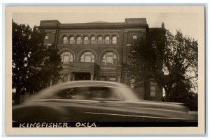 c1950's Court House Building Kingfisher Oklahoma OK RPPC Photo Vintage Postcard