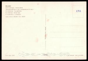 MILANO - Sant' Ambrogio - Veduta aerea