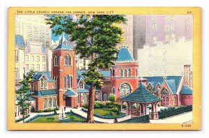 Postcard The Little Church Around The Corner New York City New York