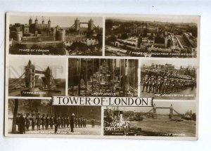 233000 UK Tower of LONDON Vintage Valentines collage postcard