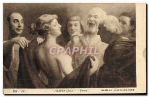 Old Postcard Phryne Frappa Musee Du Luxembourg Paris