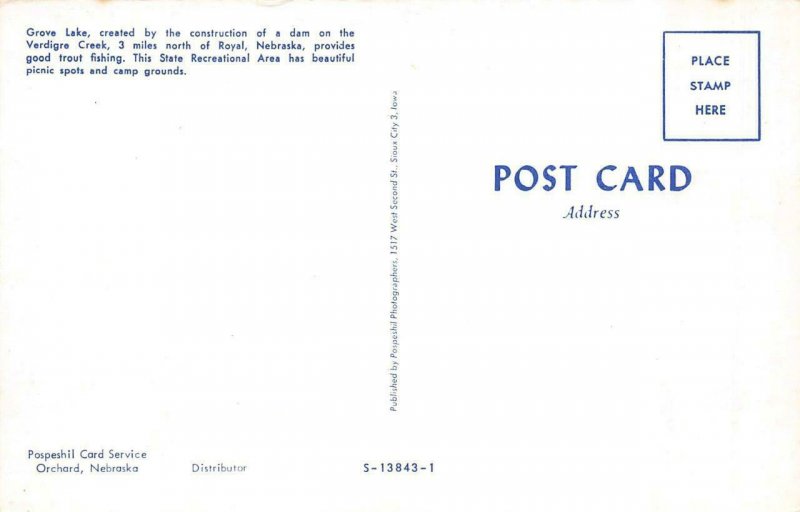 ROYAL, Nebraska NE GROVE LAKE RECREATIONAL AREA Antelope County