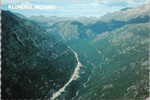 Klondike Highway YT Yukon to Alaska AK Vintage Postcard D53