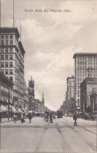 Ohio Dayton Trolley On North Main Street 1907 sk2487