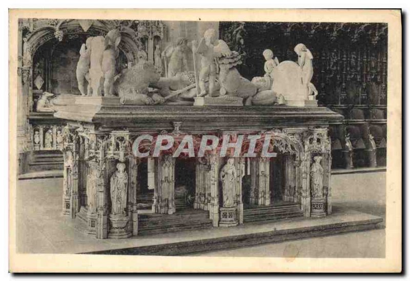 Postcard Ancient Church of Brou Tomb of Philibert le Beau