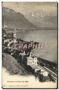 Old Postcard Terriet and Dent du Midi