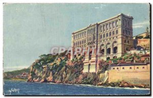 Old Postcard Monaco Oceanographic Museum