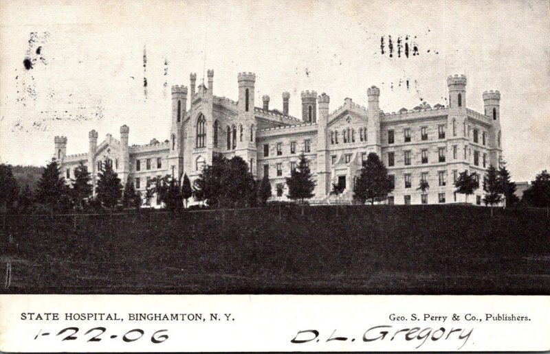 New York Binghamton State Hospital 1906