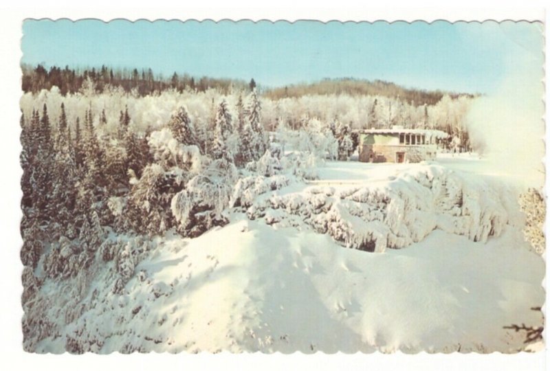 Winter Scene, Green Mantle, Kakabeka Falls Ontario, 1970 Postcard, Slogan Cancel