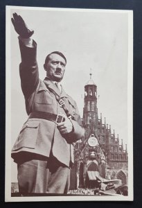 GERMAN EMPIRE THIRD REICH POSTCARD - ADOLF HITLER NUREMBERG PLATZ