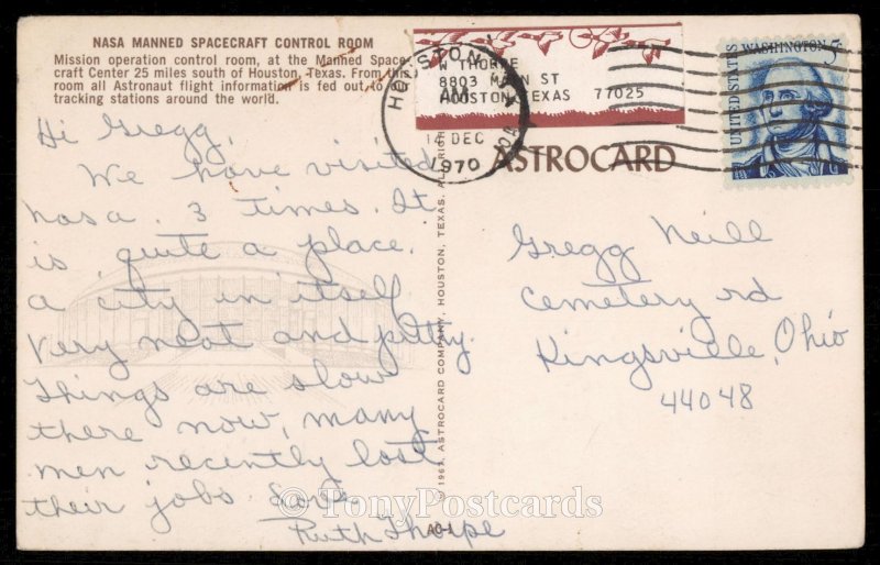 NASA Manned Spacecraft Control Room