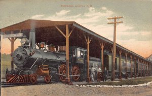 J86/ Bethlehem Junction New Hampshire Postcard c1910 Railroad Depot 70