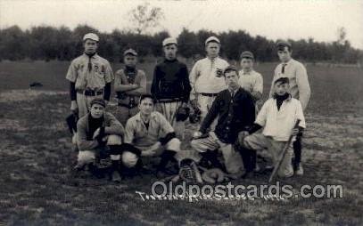 Townsend MA, USA ? HS 1910 Baseball Real Photo Unused 